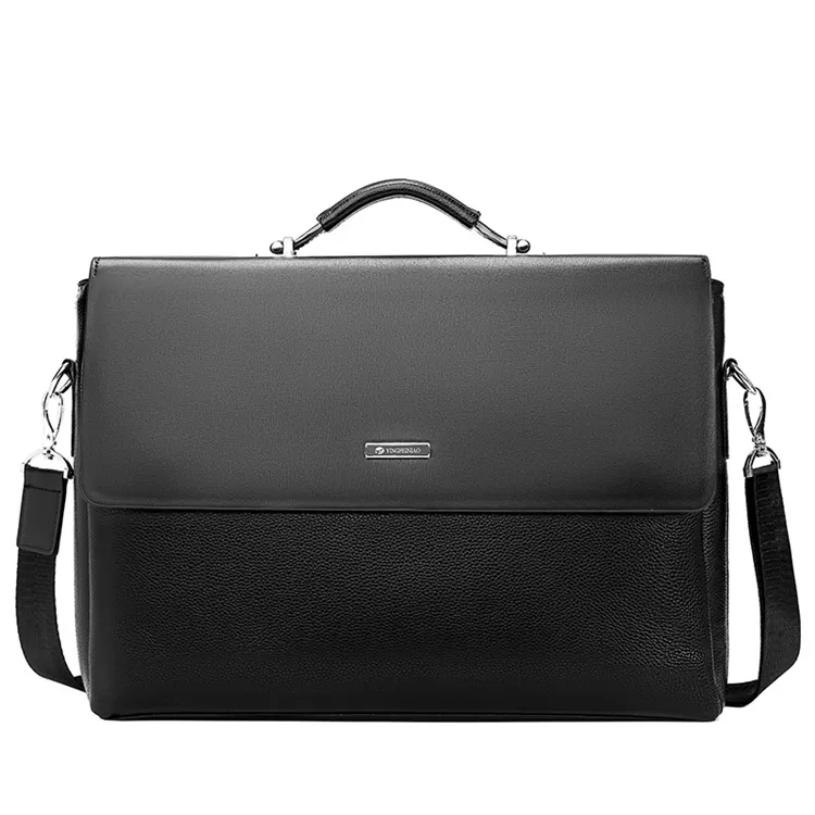 wholesale tote black business men leather briefcase