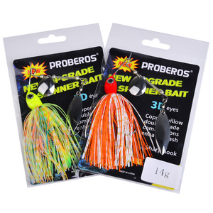 New 10G/14g <span class=keywords><strong>Spinner</strong></span> mồi kim loại thu hút Cứng Cá thu hút <span class=keywords><strong>Spinner</strong></span> thu hút spinnerbait Pike xoay cá giải quyết wobbler câu cá - Product Image 5