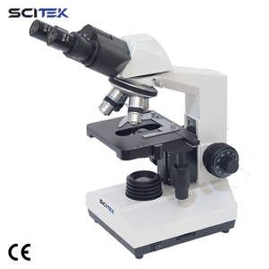 <span class=keywords><strong>Microscope</strong></span> biologique binoculaire ergonomique inclinable SCITEK avec tête de visualisation Siedentopf 30, oculaire à champ large, plateau mécanique - Product Image 4