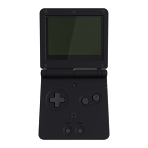 Carcasa Completa de Repuesto Negra y Juego de Botones para Gameboy Advance SP (GBA SP) - Compatible con IPS Actualizado EXtremeRate - Product Image 1