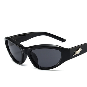 1303 Fashion LOGO Custom Vintage Women Designer Shades Uv400 Men Party Personalized <b>Retro</b> Cat Eye Y2k INS <b>Sunglasses</b> - Product Image 5