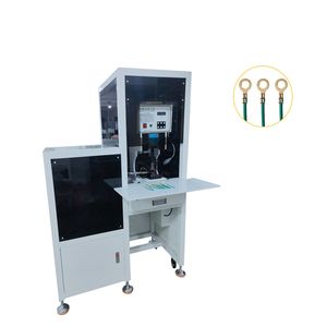 Máquina automática de terminales de prensado de dispersión 4T con bandeja de vibración para terminales de hebilla redonda - Product Image 3