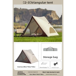 Carpa de Playa Portátil para Acampar al Aire Libre, de Una Habitación, para las Cuatro Estaciones, Totalmente Automática, de Apertura Rápida, con Protección Solar, de Tela Oxford Impermeable - Product Image 6