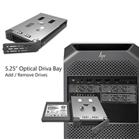 Rak Enclosure Mobile 4 Bay 15MM U.2 U.3 NVMe 2.5" SSD PCIe 4.0 yang Dapat Dilepas untuk Bay Drive 5.25"