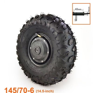 10inch 14.5inch 24v 36v 48v 350w 2wd Motor Wheel Conversion Kit 10inch Single Shaft <b>Hub</b> Motor Kit 350w Dual Drive Kit - Product Image 3