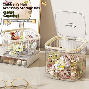 Boîte de rangement d'accessoires de cheveux pour enfants en plastique de grande capacité pour les épingles <span class=keywords><strong>à</strong></span> cheveux des filles Headropes <span class=keywords><strong>Bijoux</strong></span> Little Girl's Hair Headwear - Product Image 3