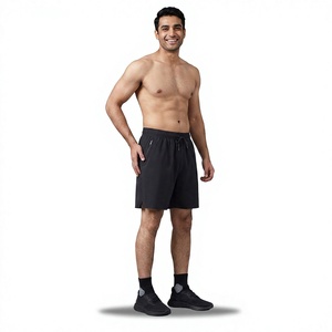 Shorts de sport pour hommes, entrejambe 5 pouces, logo personnalisé, couleur unie, séchage rapide, coupe ample, oversize, pour entraînement, en tissu Oxford - Product Image 1