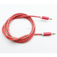 Car 1.5m 5ft ps4 Cable pioneer Audio Aux to Phone to 3 Pin 3.5mm Aux Audio Cable Auxiliar with Microphone Retail Box