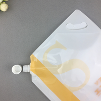 Pochette à bec de qualité alimentaire conçue en usine pour les cosmétiques de soins de la peau en gel sac en plastique avec support de buse pour l'emballage