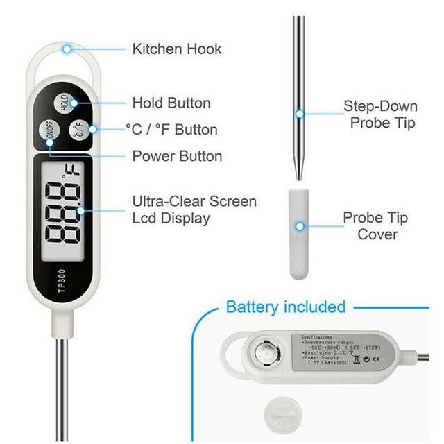 2026 Best-Selling Digital Food Thermometer for Cooking, Milk, and Baking Temperature Analysis