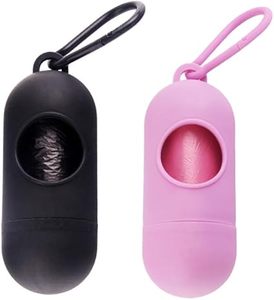 ที่เก็บถุงเก็บอุจจาระสุนัขแบบพกพา Huamaohengchun - อุปกรณ์จัดเก็บขยะสุนัขสำหรับพาเดินเล่น สีเขียวและชมพู - Product Image 2