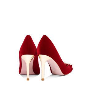 2024 mariée Stiletto <span class=keywords><strong>chaussures</strong></span> de mariage nouveau cristal perle strass talon haut fée Style sandale été semelle intérieure matériel caoutchouc PU - Product Image 3