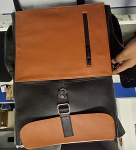 Best Selling Premium Finish Unisex Vintage Genuine Leather Portable Summer <b>Backpack</b> with Panelled Softback Travel Design - Product Image 3