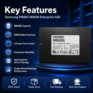 สำหรับ Samsung PM883 MZ7LH960HAJR 960GB Enterprise SSD 2.5" SATA 6Gb/s V-NAND TLC 550MB/s ความเร็วในการอ่าน แคชเซิร์ฟเวอร์ โซลิดสเตตไดรฟ์ - Product Image 4