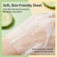 Soins de la peau aux plantes et aux fruits, directement de l'usine OEM, masque facial en feuille de concombre naturel, éclaircissant, hydratant et anti-âge