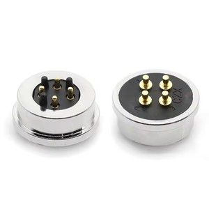 Conector Magnético de 5 Pines con Placa de Circuito, Circular, Resistente al Agua, 3/4 Pines, Base de Carga Magnética de Contacto Fuerte, Conectores Macho y Hembra - Product Image 3