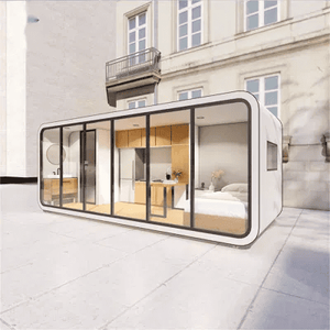 Maison préfabriquée APPLE CABIN et maison conteneur pour appartement en bord de mer, <span class=keywords><strong>studio</strong></span> en bord de rivière et usage de bureau - Product Image 5