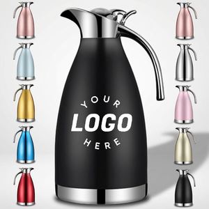 Custom logo Thermal Milk Tea <b>Coffee</b> Carafe Insulated Stainless Steel <b>Coffee</b> Carafe for Hot Liquids Vacuum Thermal Pot - Product Image 1