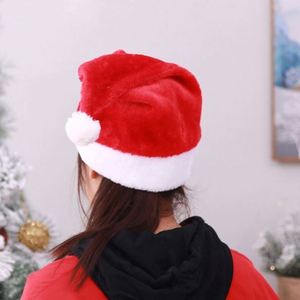 Chapeau de Père Noël classique en peluche pour adultes et enfants, décoration de Noël personnalisée - Product Image 4