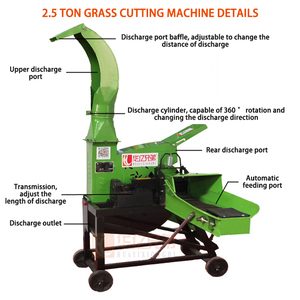 Nueva Máquina Cortadora de Forraje de Acero Inoxidable de 220V de Alta Productividad para Aves de Corral y Ganado, Trituradora de Pasto, Picadora de Ensilaje - Product Image 4