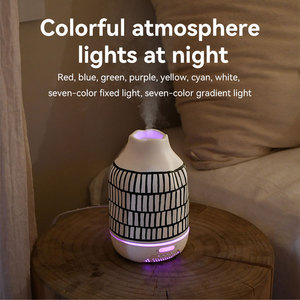2025 New Arrival Portable 150ml USB Powered Plastic Essential <b>Oil</b> <b>Diffuser</b> <b>for</b> Bedroom Aromatherapy with Colorful Timing Lights - Product Image 5