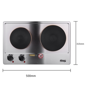 DSP电热板1000W + 1500W热板电煮185毫米直径双电热板炊具 - Product Image 6
