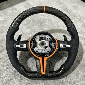 Volante de Fibra de Carbono para BMW M5 F10 F11 F06 F07 F12 F13 F01 F02 F20 F30 F32 F22 F35 con Palanca de Cambios, Accesorios para Automóviles - Product Image 3