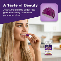 Gummies de biotine et de collagène Solilan, directement de l'usine, pour cheveux, peau et ongles, vitamines pour femmes et hommes