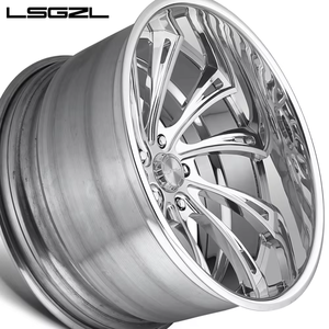 2 pezzi di lusso profondo piatto concavo cromato in lega forgiata ruota auto 5x114.3 5x120 5x130 <span class=keywords><strong>15</strong></span> 18 20 22 24 26 pollici cerchione - Product Image 6