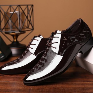 Chaussures en cuir pour hommes, chaussures habillées pour hommes, chaussures décontractées pour hommes, chaussures pour garçons, chaussures absorbant les chocs, résistantes à l'usure, antidérapantes et respirantes - Product Image 1