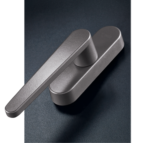 Aluminum Alloy Door Window Handle Modern Style Minimalist Black for Home Office Villa & Hotel Use with Easy Installation