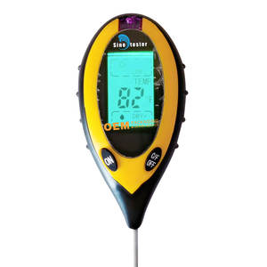 Probador de suelo electrónico de mano 4 en 1, sensor de ph de planta, medidor de humedad ligero, Analizador de temperatura y humedad, instrumento de vigilancia - Product Image 2