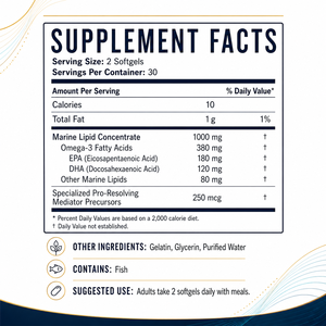 Concentrato di Lipidi Marini in Softgel con Precursori SPM e Omega <span class=keywords><strong>3</strong></span> per Marchi di Benessere, Fornitura OEM ODM per Private Label - Product Image 3