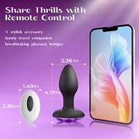 AMOUR. Vibrateur anal électrique avec 10 modes de rotation et de vibration, plug anal vibrant, masseur de prostate, plug rectal.