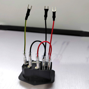 3 Pin IEC320 C14 Inlet Module <b>Plug</b> 10A Fuse <b>Switch</b> Male Power Socket <b>With</b> Wires - Product Image 4