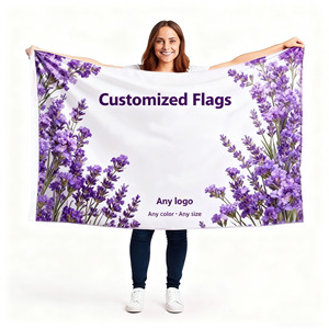 Chinese Manufacturer 3x5 Polyester Flags Customized Logos for National Flags Advertising Banners Commercial Spaces Decoration