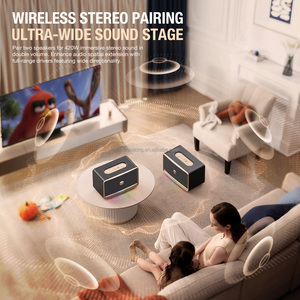 Nouvel arrivage : Enceinte sans fil W-King H330 120W avec woofer, prise en charge de la carte mémoire, autonomie de 24h et lumières RGB pour les magasins - Product Image 4