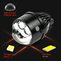 Projecteur Laser Antibrouillard Gros Volume, Feux de Route et de Croisement, Lentille de 3 Pouces, 12V pour Pare-chocs Avant Hilux
