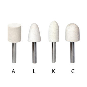 <b>Felt</b> Polishing <b>Pads</b> On Shank 15 Mm Diameter 30 Mm Thickness For Die Grinder Non Abrasive Cylinder Shape Pack Of 10 - Product Image 1