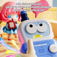 Talkies-walkies pour enfants QY, mini jouet sans fil, portable, interphone de poche, apprentissage des langues, 3 piles AAA, portée <1,5 km, modèle