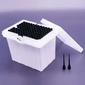 Phòng thí nghiệm nhựa vô trùng PP Pipette tip Nhà cung cấp dẫn điện màu đen chuyển h50ul Lọc Robot Pipette lời khuyên với Rack