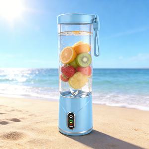550ml BPA Free Portable Juicer 2000mAh USB Rechargeable Wireless One-<b>Button</b> Operation Smoothies <b>Maker</b> Heavy Duty Ice Outdoor Car - Product Image 4