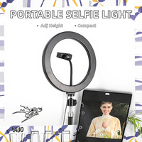Portable droite lumière anneau lumière remplir lampe téléphone portable Selfie éclairage photographique