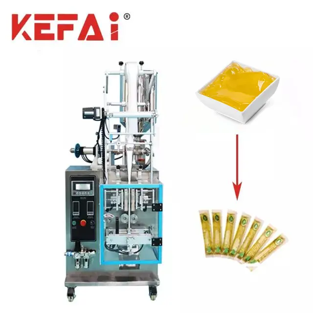 Автоматическая упаковочная машина KEFAI для пакетиков, упаковочная машина для упаковки сока/желе/жидкости/меда