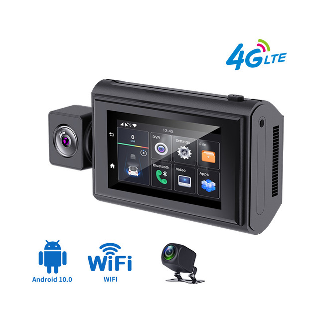 3Inch 4G Android10.0 Car Rearview Mirror Dash Cam GPS Navigation Bluetooth WiFi Video Camera Recorder Remote Monitor DVR
