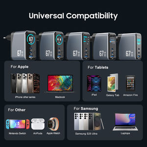 Top <span class=keywords><strong>chargeur</strong></span> Usb C 65w avec écran PPS PD QC Smartphones universels 67w charge rapide Type c téléphone portable KC PD 65w <span class=keywords><strong>chargeur</strong></span> Gan - Product Image 6