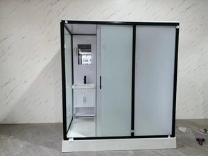 <span class=keywords><strong>Cabine</strong></span> de <span class=keywords><strong>douche</strong></span> moderne préfabriquée en aluminium modulaire, étanche, rectangulaire, en SMC trempé - Product Image 4