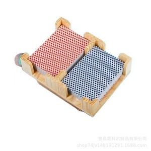 Wooden <b>Playing</b> <b>Card</b> Storage Rack 20 Cm X 20 Cm Desktop Game <b>Card</b> Holder For Parties And Festivals - Product Image 5