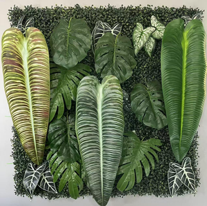 Décoration murale extérieure pour la maison : aménagement de scène avec plantes vertes artificielles - Product Image 4