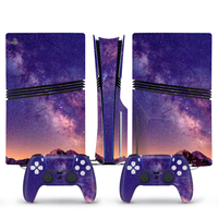 Autocollant intégral en vinyle pour console et manette PlayStation 5 Pro Disc Edition, design personnalisé, protection de la peau